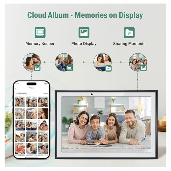SmartFrame Black Digital Calendar Display - Picture 6 of 12